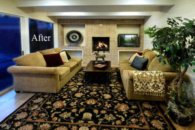 Inspiration for an eclectic living room remodel in Other