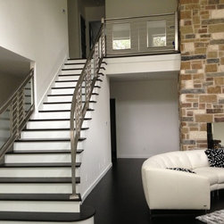 Stainless steel handrail with glass - Products
