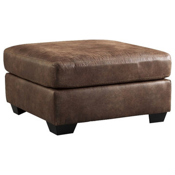 Ashley Furniture Bladen Faux Leather Oversized Accent Ottoman in Brown