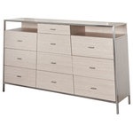 AICO/Michael Amini - AICO Michael Amini Kathy Ireland Silverlake Village Dresser - Furniture should stand out. With the Silverlake Village Dresser, you can accent with your favorite modern decor, and finally have a place for everything. Storage has never looked so striking.