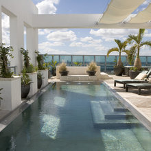 outdoor area with pool