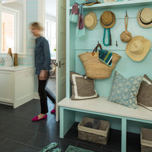 Entrance storage and hanger ideas