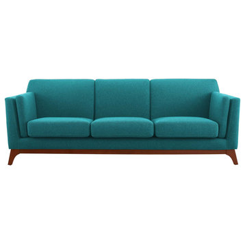 Chance Upholstered Fabric Sofa, Teal