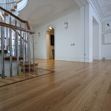 Full Restoration of Art Deco Oak and Walnut Floor | W2 Hyde Park Square