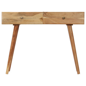 vidaXL Desk 39.3"x20"x29.9" Solid Acacia Wood