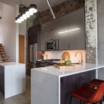 Super Sleek Loft Kitchen