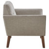 Lounge Chair - Mid Century Modern with Button Tufted Details, Belen Kox