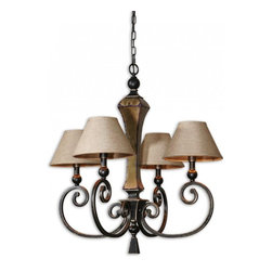 www.essentialsinside.com: porano 4 light shade chandelier - Chandeliers