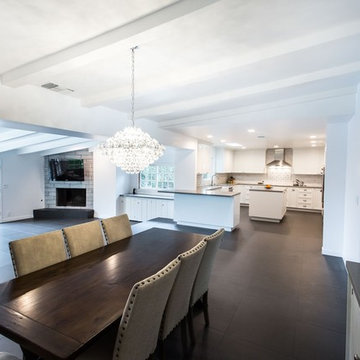 Spacious dining area.