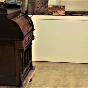 Antique Cylinder Roll Top Desk Restored in Our Fort Collins Shop