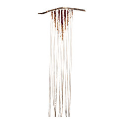 Ombre Fringe Wall Hanging - Mixed Media Art