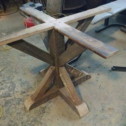Zinc Round Table - Table Tops And Bases