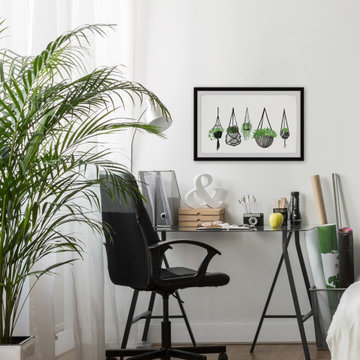"Hanging Plants III" Framed Painting Print