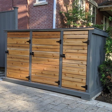 Modern Garbage/Recycling Bin Storage Shed