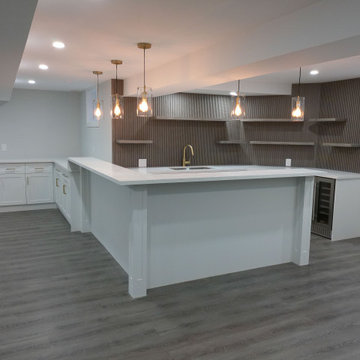 Basement With Custom Built Bar-Ajax