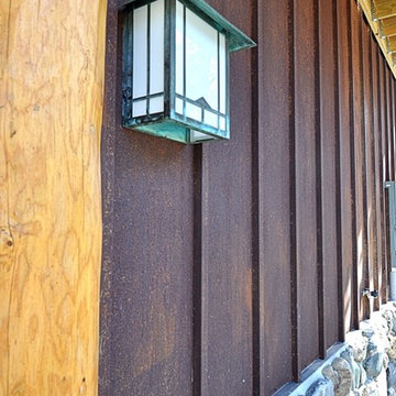Weathering Steel Ultra Batten Siding