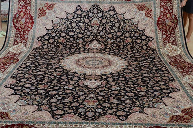 10'x14' handmade silk rug Persian silk carpet