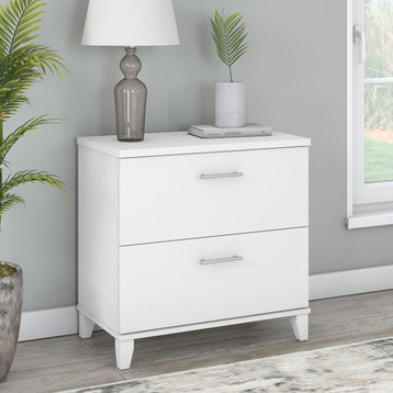 Somerset 2 Drawer Lateral File Cabinet, White
