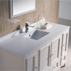 54" Single Sink Bathroom Vanity, Antique White, No Faucet
