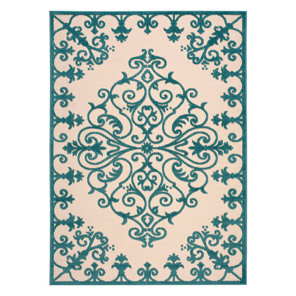 Aloha Rug, Aqua, 7'10