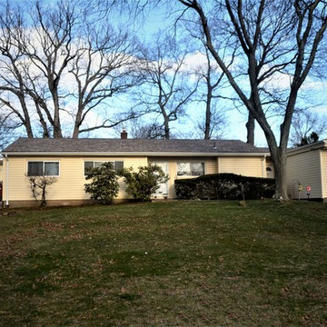 Adobe Cream Dutch Vinyl Siding and Owens Corning Sand Dune Shingle Roof Install