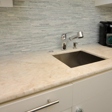 Stacked Stone Backsplash