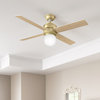 Hunter Fan Company  52" Hepburn  Ceiling Fan With Light With Wall Control, White