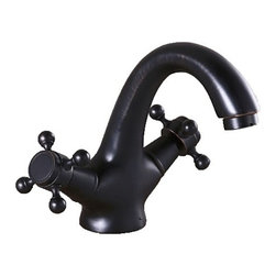 Turin Antique ORB Double Handle Bathroom Sink Faucet - Bathroom Sink Faucets
