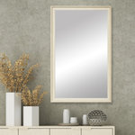 Frame My Mirror - Kendall Framed Wall Mirror, Ivory, 22"x30" - The Kendall framed mirror is elegant in its simplicity. This mirror, with a traditional frame, will give your room a chic look with its gently raised outer edge and clean interior lines.