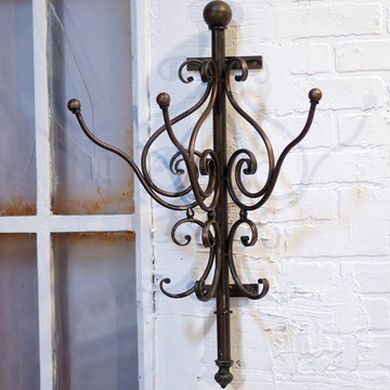 Elegant Iron Wall Coat Rack
