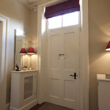 Blind above front door