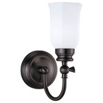 Norwell Lighting - Emily 1 Light Wall Sconce in Oil Rubbed Bronze - This 1 light Wall Sconce from the Emily collection by Norwell will enhance your home with a perfect mix of form and function. The features include a Oil Rubbed Bronze finish applied by experts.