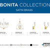 Bonita Collection Satin Brass 2-Light Wall Sconce