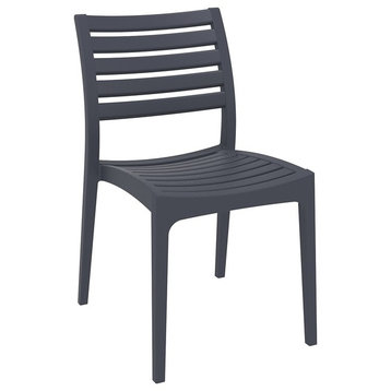 Compamia Ares Outdoor Dining Chairs, Set of 2, Dark Gray