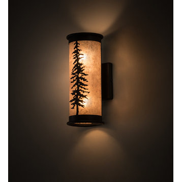 5 Wide Tall Pines Wall Sconce