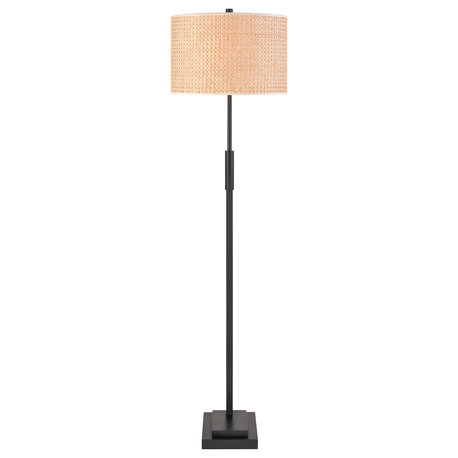 Baitz 62.5'' High 1-Light Floor Lamp Matte Black