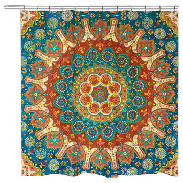Laural Home Spice Mandala Shower Curtain