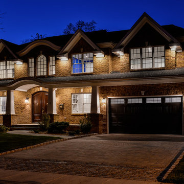 Transitional brick house