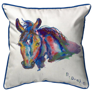 Nellie - Horse Large Indoor/Outdoor Pillow 16x20