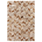 Exquisite Rugs - Natural Hide Cowhide Beige Area Rug, 8'x11' - Our natural hide collection brings a sense of warmth and comfort with a modern flair to any room. Each rug is meticulously handcrafted from premium hair-on cowhide. Make a statement with clean lines and rich texture. Due to the nature of this handmade product, there will be a light side and a darkside, rotating the rug 180 degrees. There is also up to+/- 6 inches variance in size.