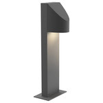 Sonneman - Shear 16" Bollard, Textured Gray, 16" - Beautifully executed forms of sculptural presence and simplicity that are equally at home inside or out.