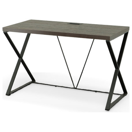 Kendall Computer Desk, Elm/Black