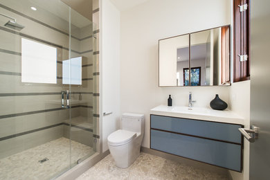 Inspiration for a large contemporary bathroom remodel in Los Angeles