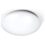 WAC Limited - Glo LED Energy Star Flush Mount, White - Multiple high-powered LEDs illuminate the acrylic diffuser uniformly without socket shadows which are common in conventional flush mounts. Can be mounted on a Wall or Ceiling.Translucent acrylic diffuser mounts onto a white aluminum canopy. Features  durable acrylic with a bright and even illumination.