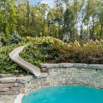 Milford, MI - Backyard Pool Bar Landscape Design & Install