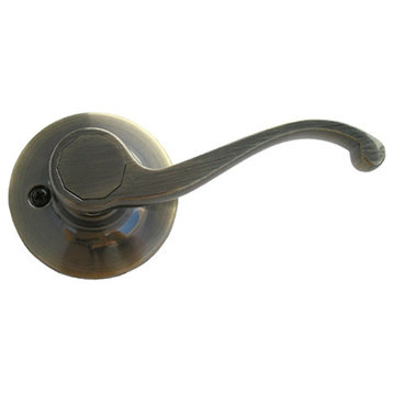Style 835 Door Lever Handles, Antique Brass, Dummy Lefthand