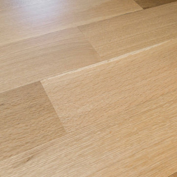 7-Inch Rift and Quartered White Oak Engineered Installation, Site-Finished in Ch