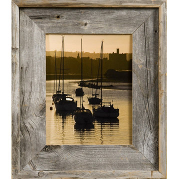 Barnwood Picture Frames, Medium Width 2.75" Lighthouse Series, 18"x18"