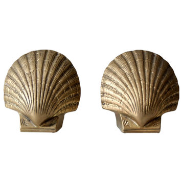Consigned, Mid Century Brass Sea Shell