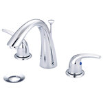 Olympia Faucets - Accent Two Handle Widespread Bathroom Sink Faucet, Polished Chrome - The Accent Two Handle Widespread Bathroom Sink Faucet features: